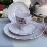 Тарелка Hutschenreuther Porcelain Rose Букет 20 см Бавария 