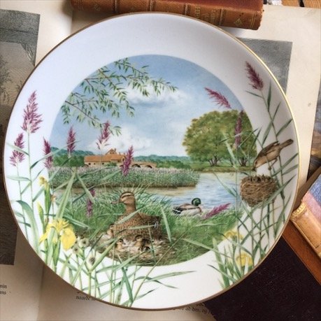 Тарелка Англия Royal Worcester, JULY, Утки