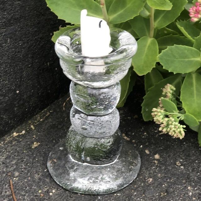 Подсвечник башня Pukeberg хрусталь Швеция