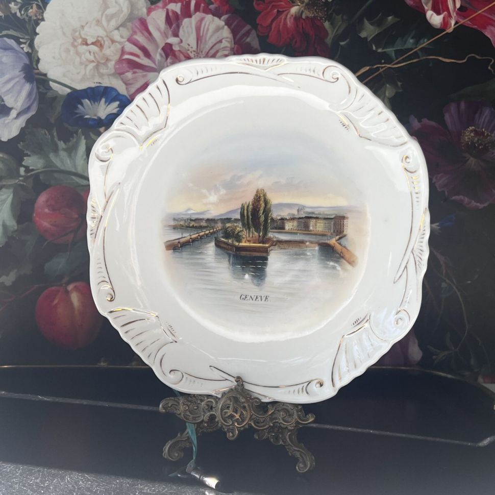 Блюдо на ножке музыкальное Golden Lyre House 22 см Швейцария