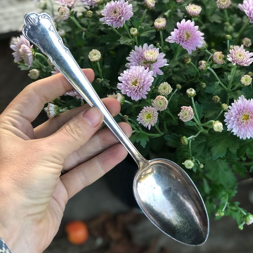 Ложка столовая 21 см мельхиор