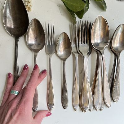 Вилка столовая 21 см серебрение