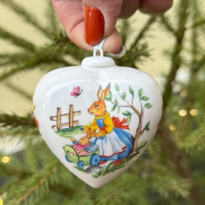 Подвес Hutschenreuther Сердце фарфор 8 см Германия 2019 г.