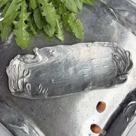 Блюдо Арнуво Пруд 25х10 см олово   