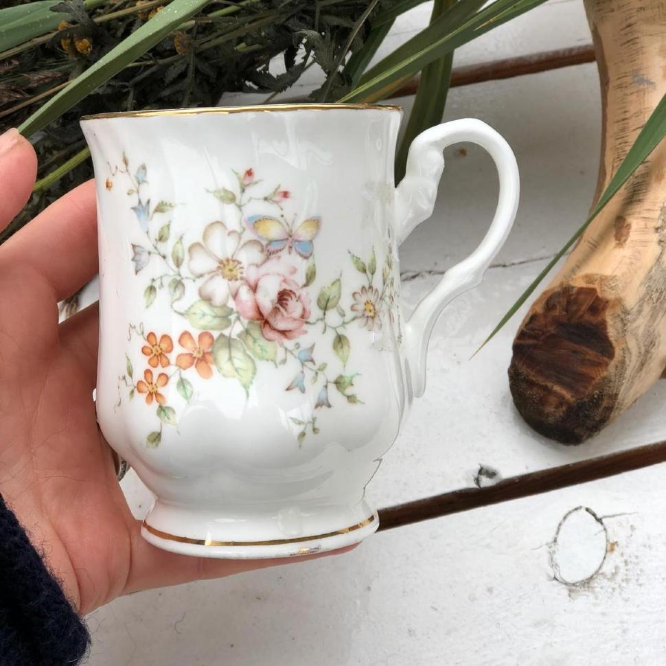 Чашка кружка Barmoral Castle Англия костяной фарфор