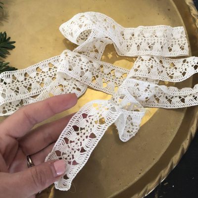 Лента кружево ручная работа 136 см