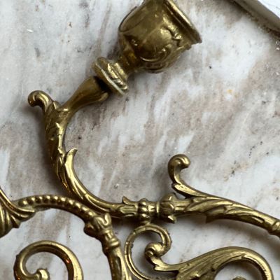 Подсвечник рояльный без юбки 17 см бронза