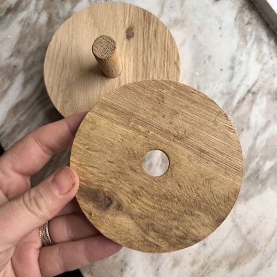 Подставка под горячее 10 см набор 4 шт. дерево