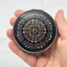 Зеркало карманное косметическое 7 см латунь