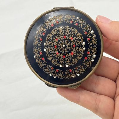 Зеркало карманное косметическое 7 см латунь