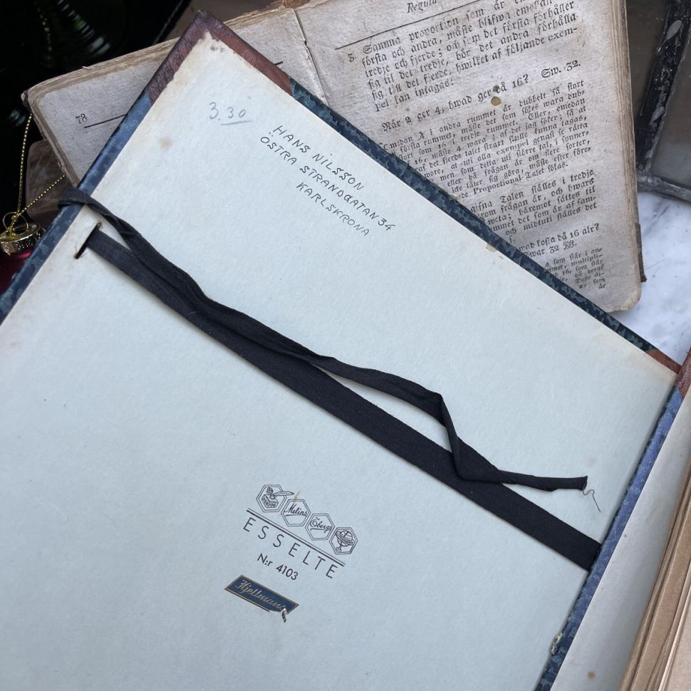 Лист гербария Hans Nilsson Швеция