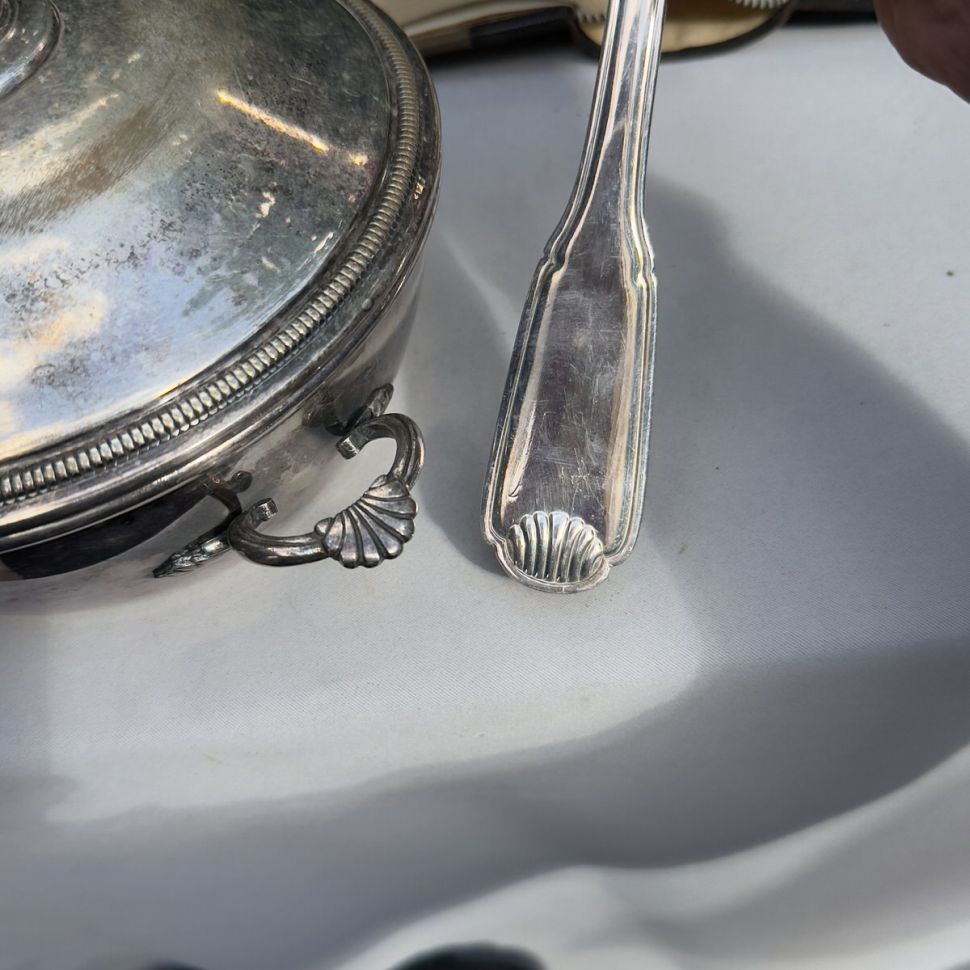 Половник 33 см серебрение Франция