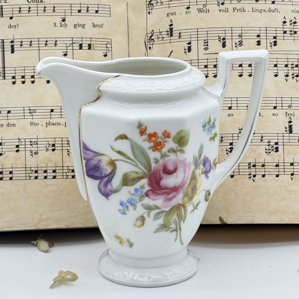 Молочник Rosenthal Maria Classic Rose Мейсенский букет 350 мл Германия  