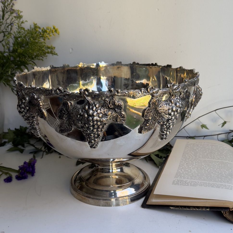 Чаша для пунша Виноград серебрение