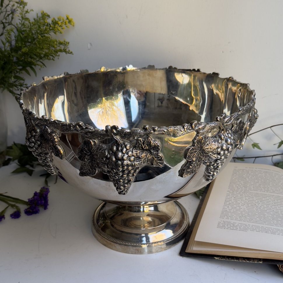 Чаша для пунша Виноград серебрение