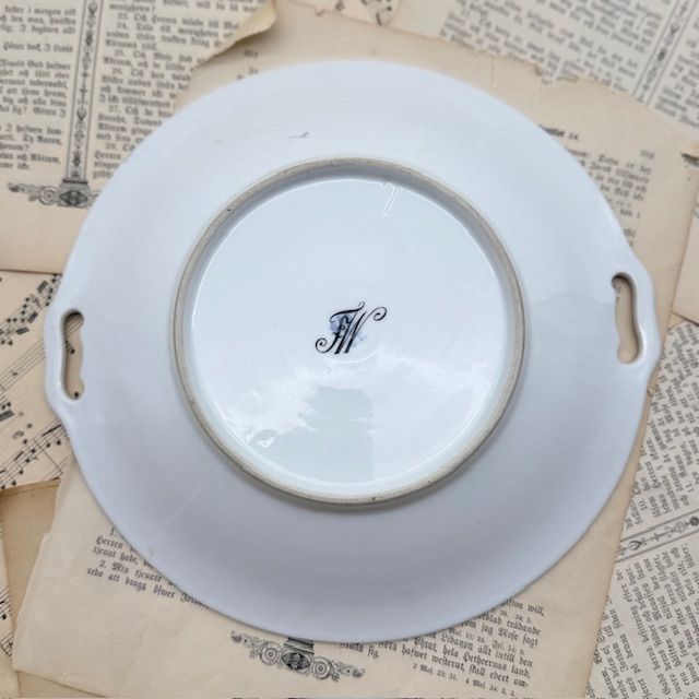 Блюдо Carl Tielsch Цветы 27 см фарфор Германия