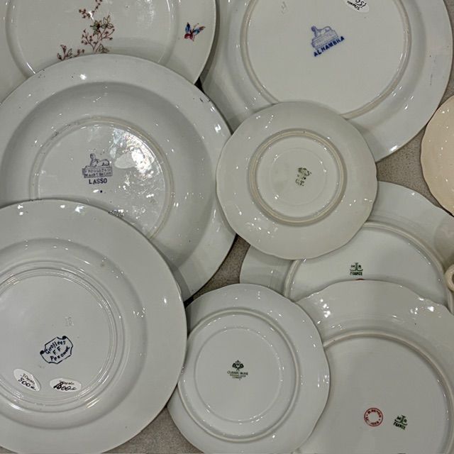 Сет с изъянами Арнуво антик 11 предметов