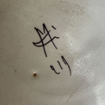 Блюдо Desvres 26 см 19 в Франция фарфор ручная роспись