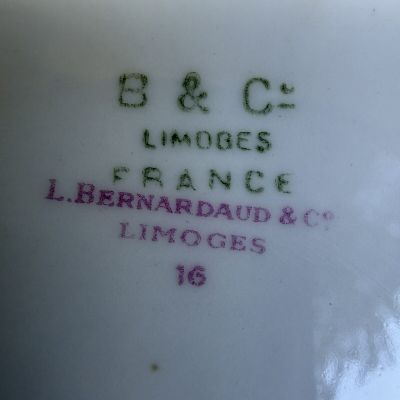 Тарелка Limoges Bernardaut 19 см фарфор Франция