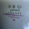 Тарелка Limoges Bernardaut 19 см фарфор Франция