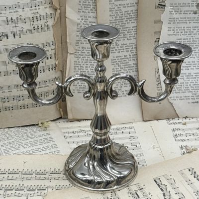 Канделябр подсвечник на 3 свечи Quist Германия серебрение