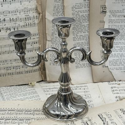 Канделябр подсвечник на 3 свечи Quist Германия серебрение