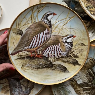 Тарелка Franklin Porcelain Gamebirds of the World 23 см 1979 г Франция