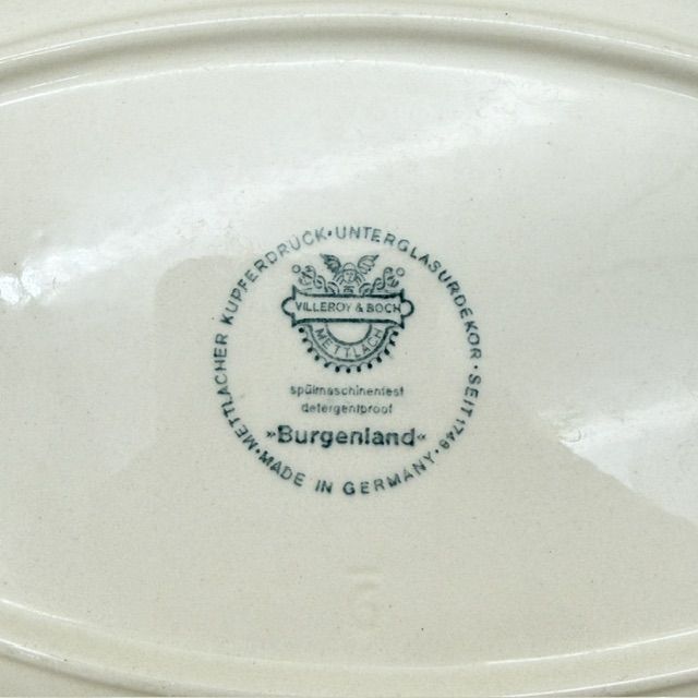 Блюдо ВиллеройБох Burgenland синий 25 см фарфор Германия     