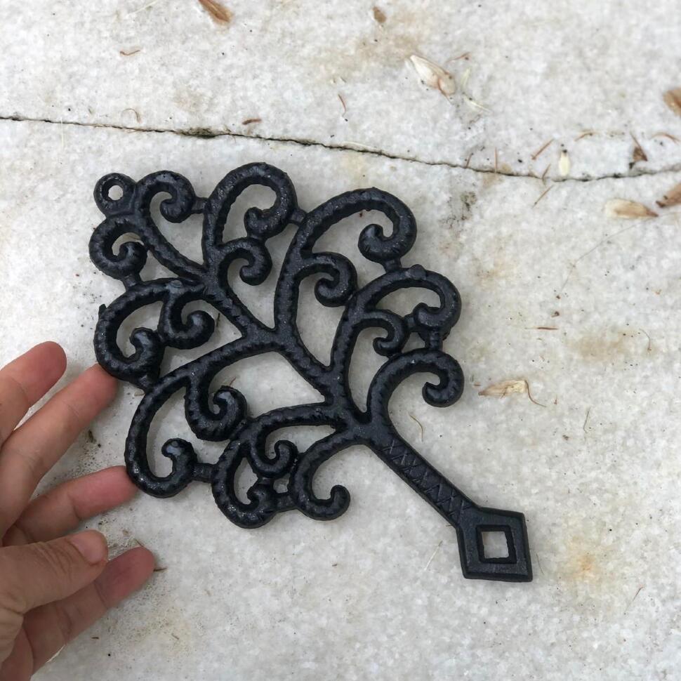 Подставка под горячее 21 см  Дерево ковка чугун