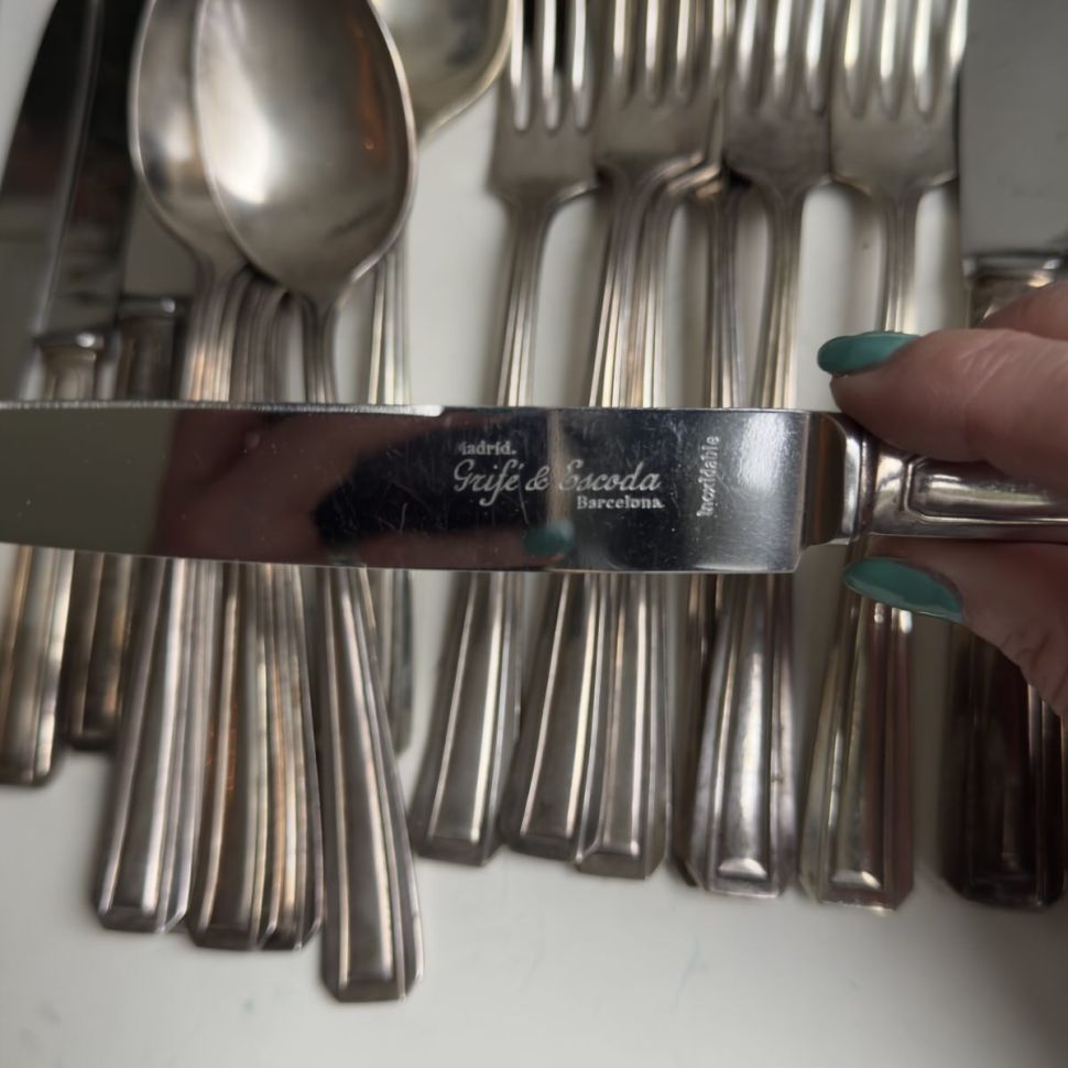 Нож столовый Grife & Escoda 21 см мельхиор Испания