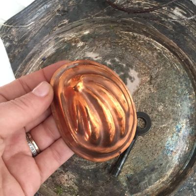 Форма медная для печенья с рисунком