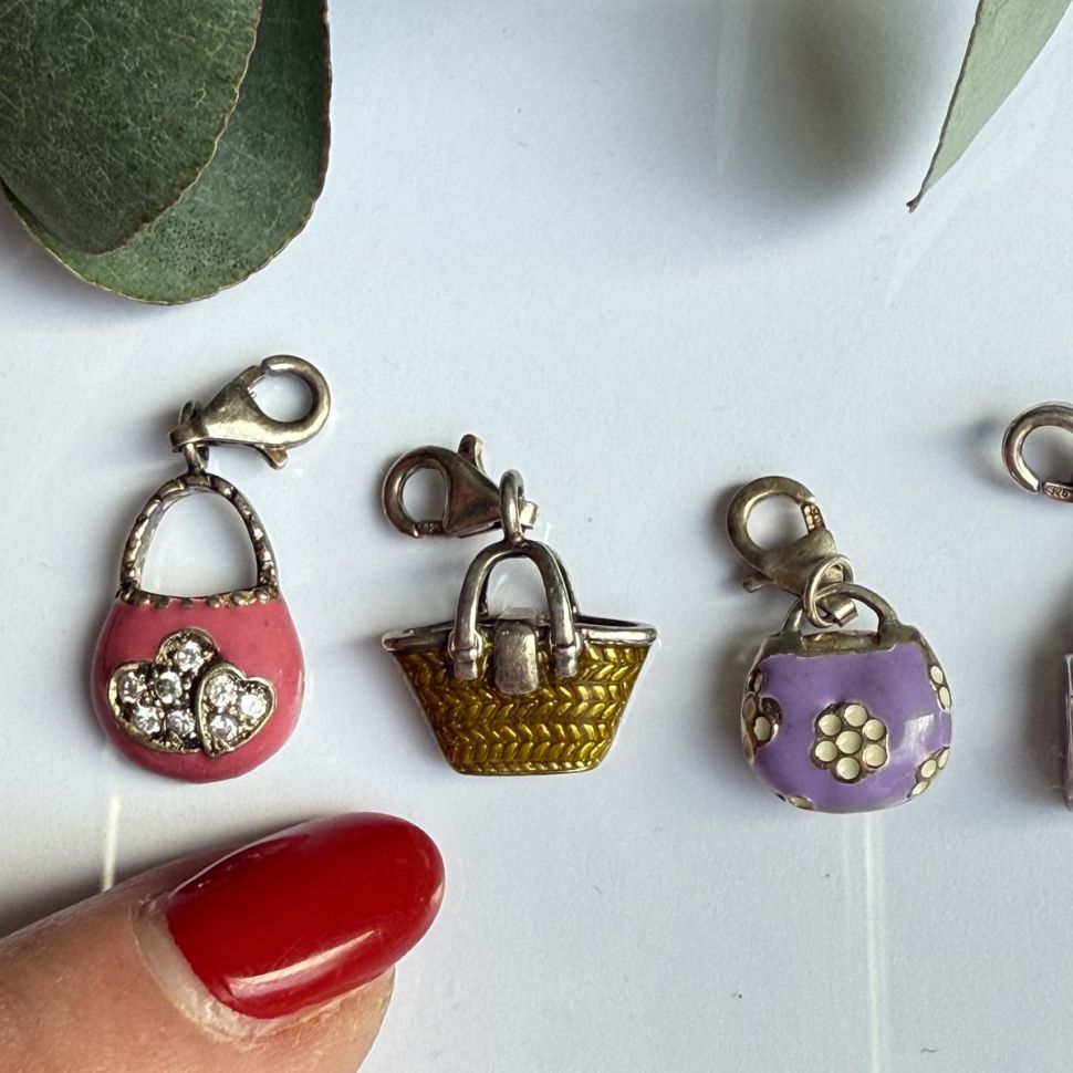 Подвеска шарм Thomas Sabo Сумка желтая 1,2 см 925