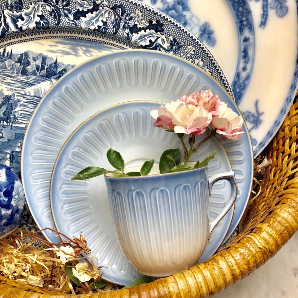 Кофейная тройка B&G Copenhagen Porcelain Дания 1970-е
