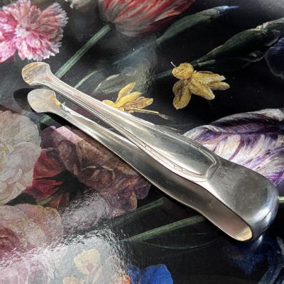 Щипцы для льда и сахара 14 см мельхиор серебрение 