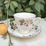 Чайная пара Queen Anne Садовые цветы 200 мл Англия  