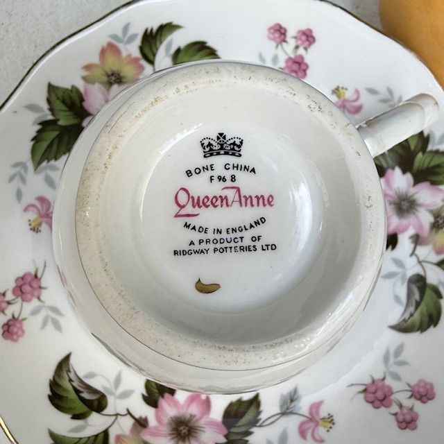 Чайная пара Queen Anne Садовые цветы 200 мл Англия  