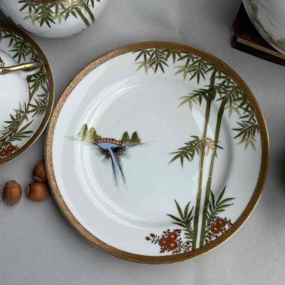 Чайное трио Бамбук 170 мл фарфор Япония    