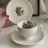Чайная пара Wedgwood Moss Rose 180 мл Англия