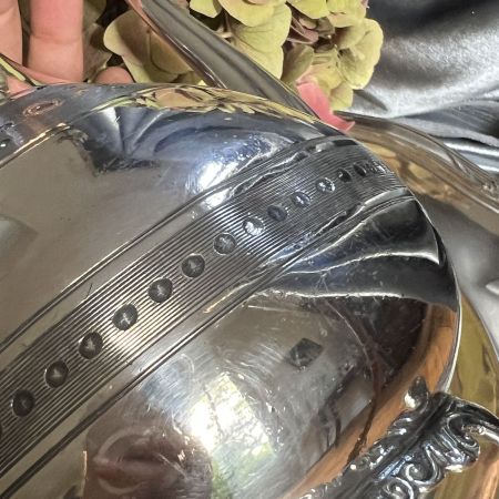 Чайник кофейник на ножках 1,2 л мельхиор серебрение