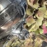 Чайник кофейник на ножках 1,2 л мельхиор серебрение