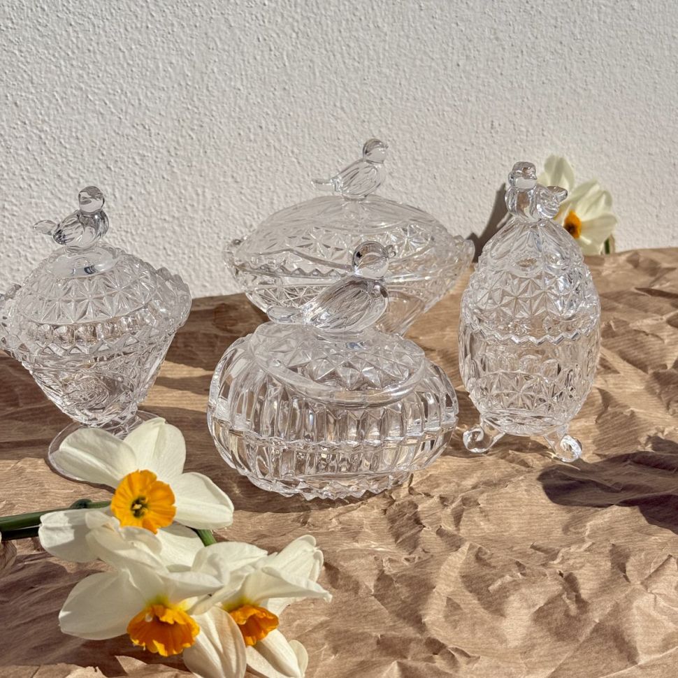 Шкатулка мини Hofbauer 9 см хрусталь Германия