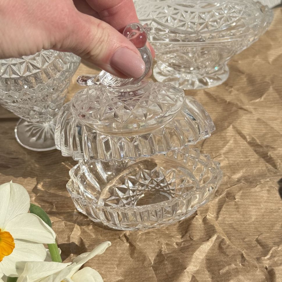 Шкатулка мини Hofbauer 9 см хрусталь Германия