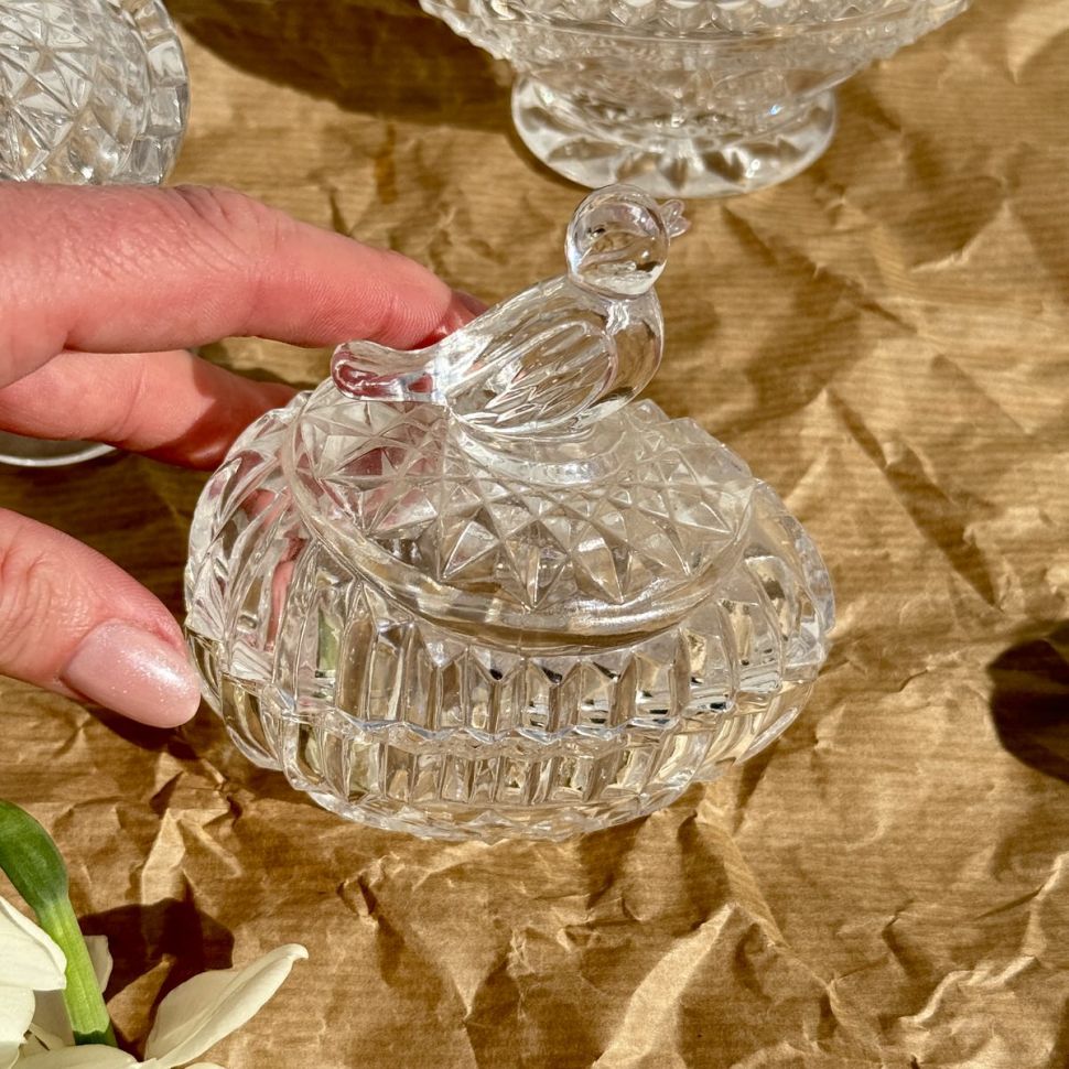 Шкатулка мини Hofbauer 9 см хрусталь Германия