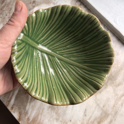 Миска пиала Лист 13 см керамика Португалия