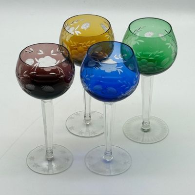 Бокал Арлекин набор 4 шт. 200 мл накладной хрусталь Германия