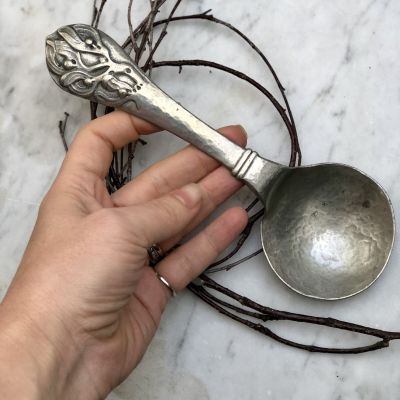 Ложка оловянная Ветви