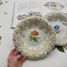 Блюдо Meissen 26 см Мейсенский букет 1982 г. Германия