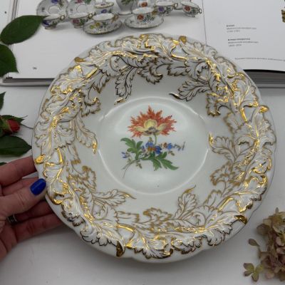 Блюдо Meissen 26 см Мейсенский букет 1982 г. Германия