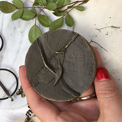 Медаль бронза номерная 