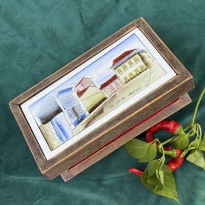 Шкатулка для украшений SAO LUIS 17 см дерево